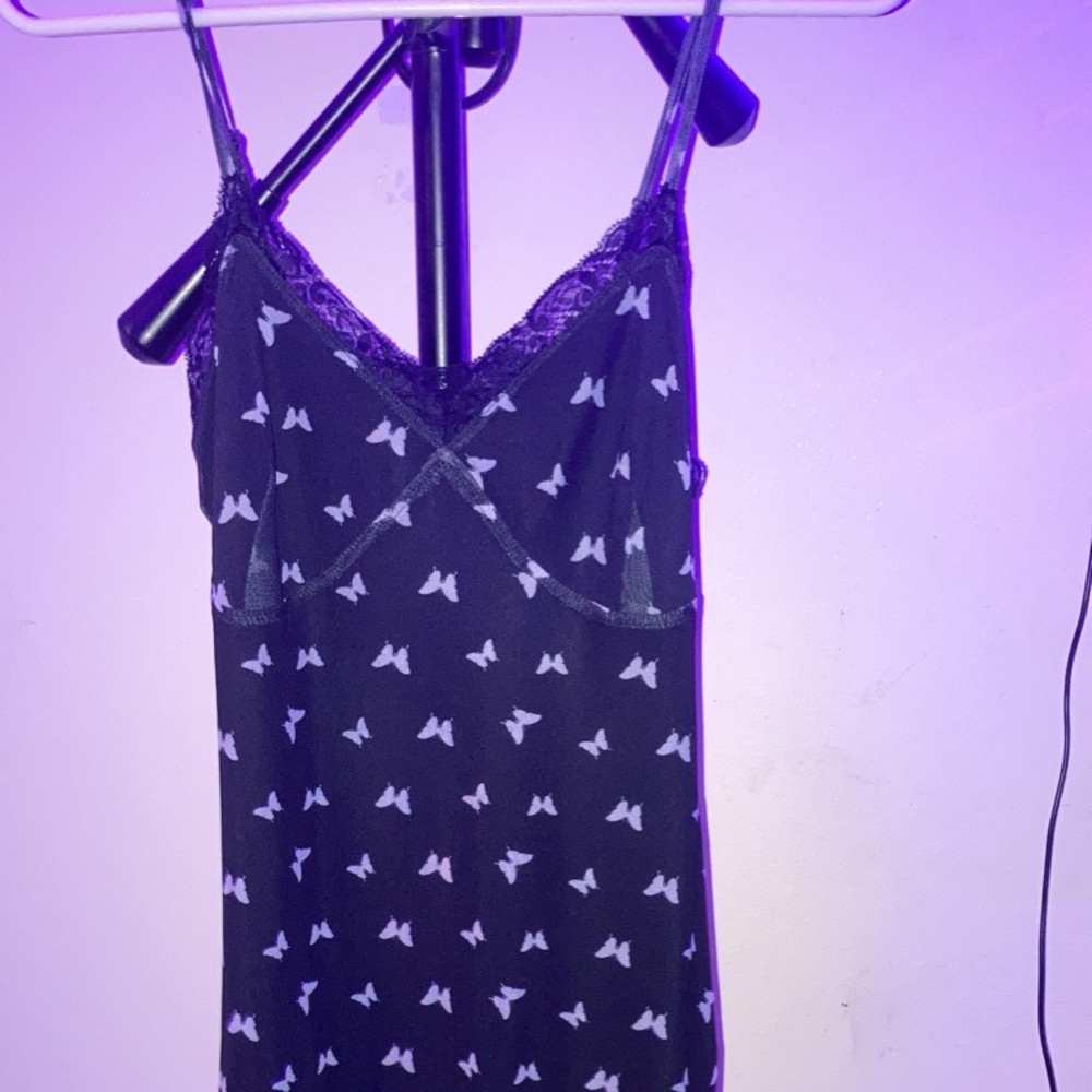 xs black and white butterfly target dress